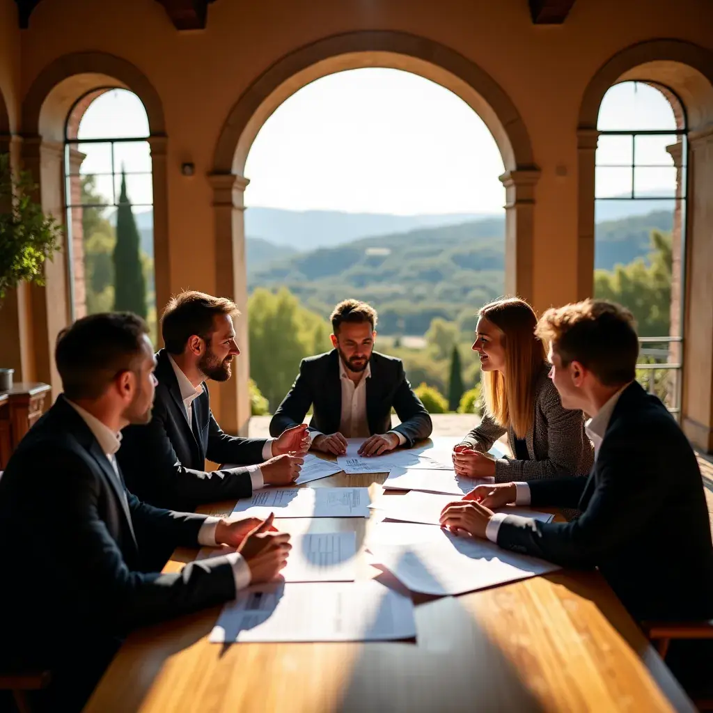 Contatti aziendali su un biglietto da visita professionale